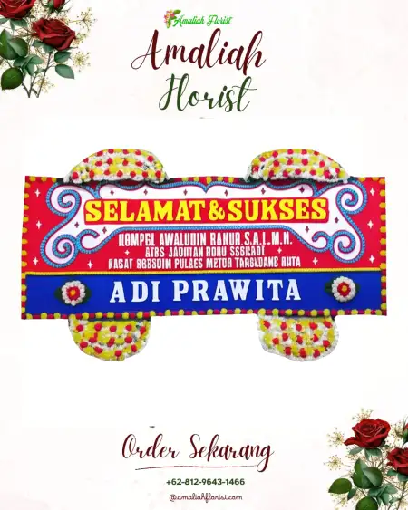 Papan Bunga Ucapan Selamat kesambi